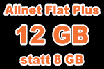 congstar Allnet Flat Plus DEAL 12 GB LTE statt 8 GB