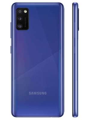 congstar - Samsung Galaxy A41 (blau / hinten - seitlich)