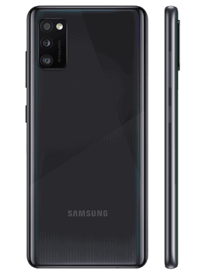 congstar - Samsung Galaxy A41 (schwarz / hinten - seitlich)