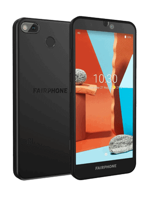 congstar - Fairphone 3+ (vorn und hinten / schwarz)