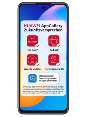 congstar - Huawei P smart 2021 - AppGallery Zukunftsversprechen