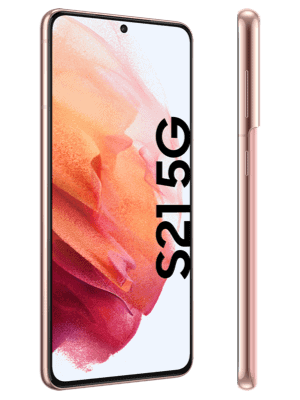 congstar - Samsung Galaxy S21 5G - phantom pink - seitlich