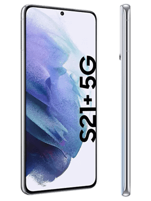 congstar - Samsung Galaxy S21+ 5G - phantom white (weiß) / seitlich