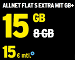 congstar Black Friday 2023 Angebot - Allnet Flat 15 GB statt 8 GB für 15 € je Monat
