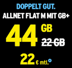 congstar Black Friday 2023 Angebot - Allnet Flat 44 GB statt 22 GB für 22 € je Monat