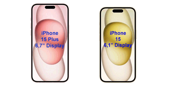 Display vom Apple iPhone 15 Plus