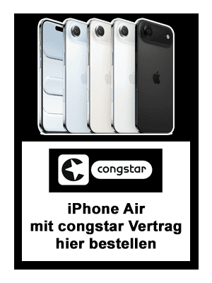 Apple iPhone Air mit Vertrag bei congstar kaufen