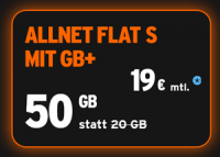 congstar Black Friday Deal mit Allnet Flat S 50 GB